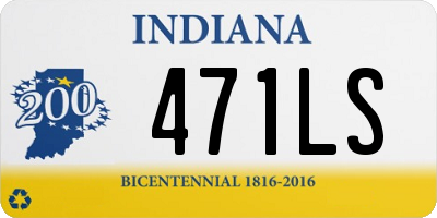 IN license plate 471LS