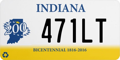 IN license plate 471LT