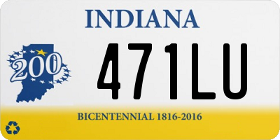 IN license plate 471LU