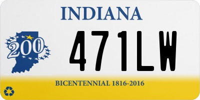 IN license plate 471LW