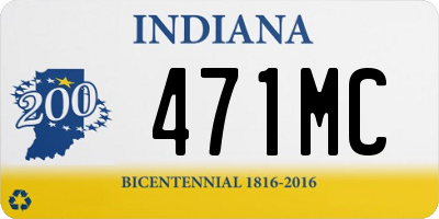 IN license plate 471MC