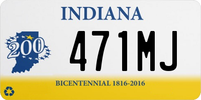 IN license plate 471MJ