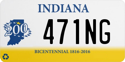 IN license plate 471NG