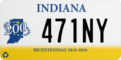 IN license plate 471NY