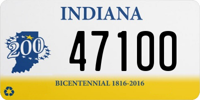 IN license plate 471OO