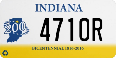 IN license plate 471OR