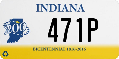 IN license plate 471P