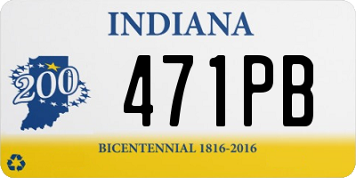 IN license plate 471PB