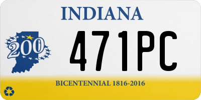 IN license plate 471PC