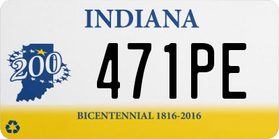 IN license plate 471PE