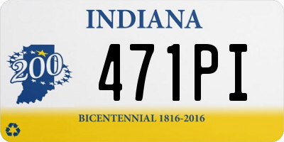 IN license plate 471PI