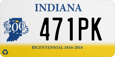 IN license plate 471PK