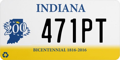 IN license plate 471PT