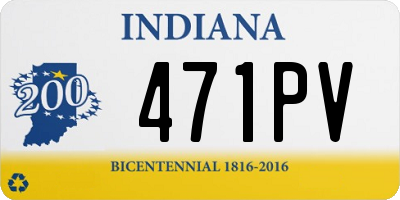 IN license plate 471PV