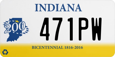 IN license plate 471PW