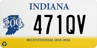 IN license plate 471QV