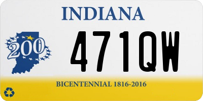 IN license plate 471QW