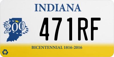 IN license plate 471RF