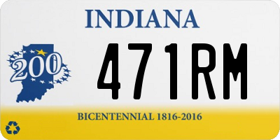 IN license plate 471RM