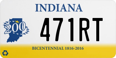 IN license plate 471RT