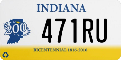 IN license plate 471RU