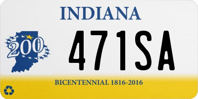 IN license plate 471SA