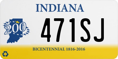 IN license plate 471SJ