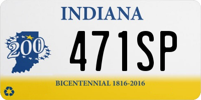 IN license plate 471SP