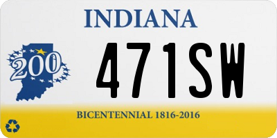 IN license plate 471SW