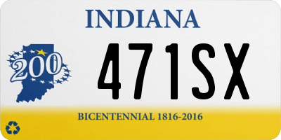 IN license plate 471SX