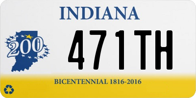 IN license plate 471TH