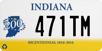 IN license plate 471TM