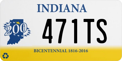 IN license plate 471TS