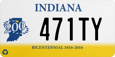 IN license plate 471TY