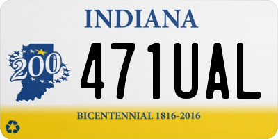 IN license plate 471UAL