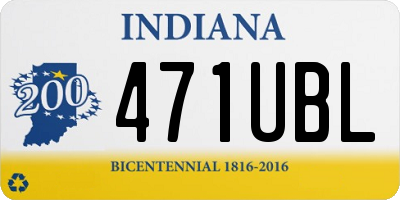 IN license plate 471UBL