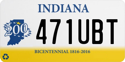 IN license plate 471UBT