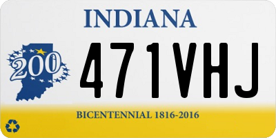 IN license plate 471VHJ