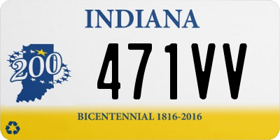 IN license plate 471VV