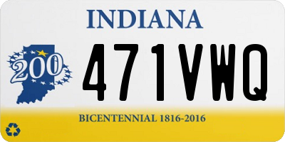 IN license plate 471VWQ