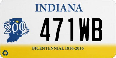 IN license plate 471WB