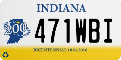 IN license plate 471WBI