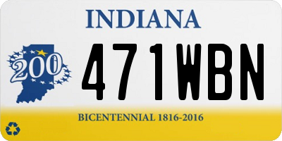 IN license plate 471WBN