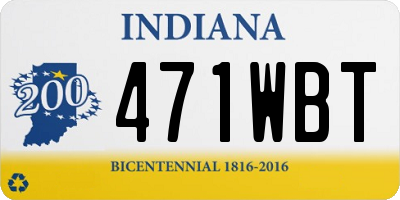 IN license plate 471WBT