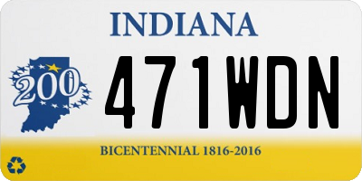 IN license plate 471WDN