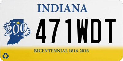 IN license plate 471WDT