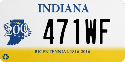 IN license plate 471WF