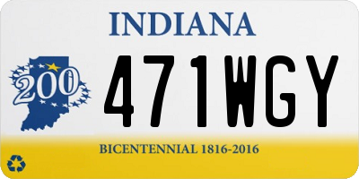 IN license plate 471WGY