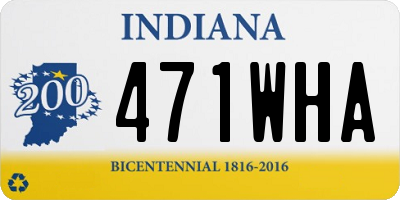 IN license plate 471WHA