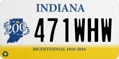 IN license plate 471WHW